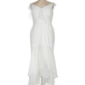 Elegant White Ruffle Dress